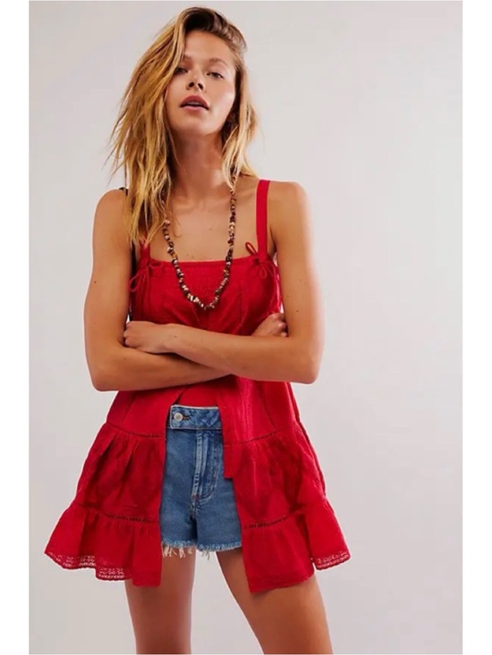 Free People Dresses & Skirts - Free People Intimately Break Of Day Mini Bodysuit Boho Festival Small